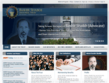 Tablet Screenshot of bashirshaikhtrust.com